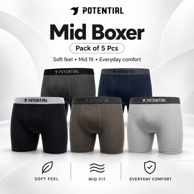 Pack Mid boxer (5 Pcs)